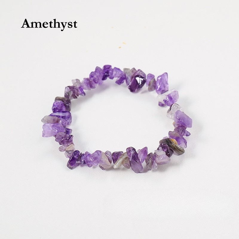 Natural Crystal Chip Bracelet