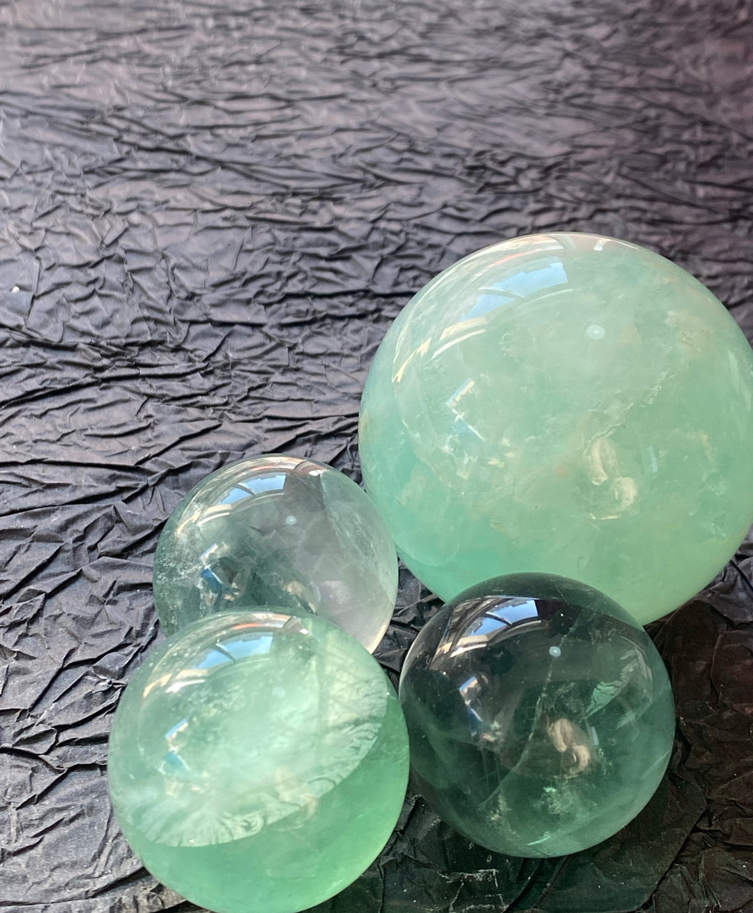 Green Fluorite Sphere