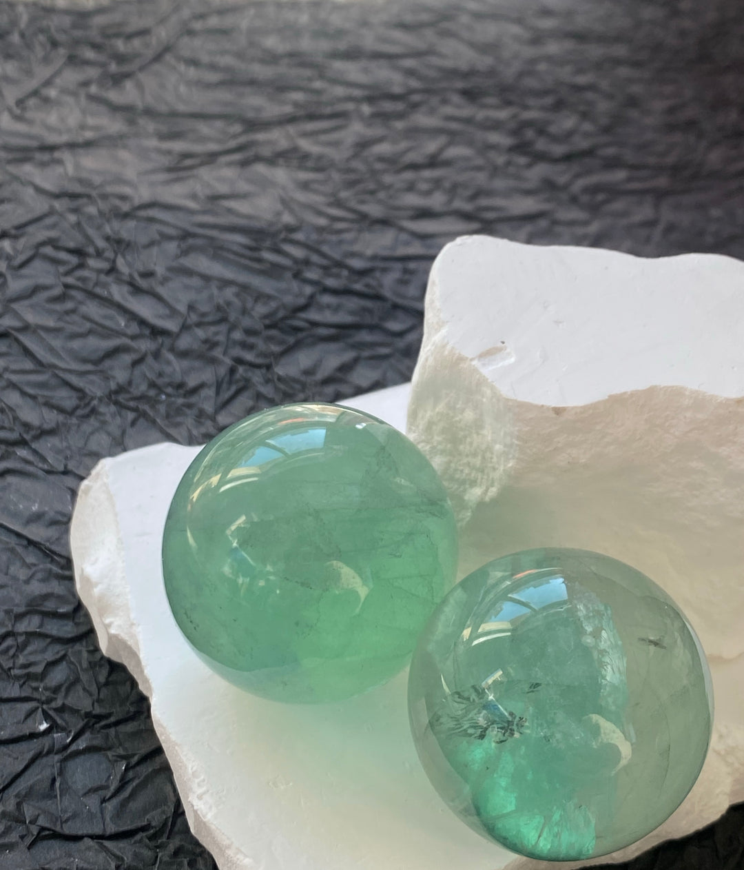 Green Fluorite Sphere