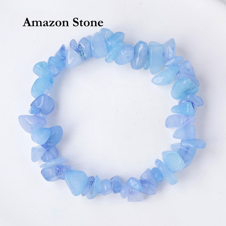 Natural Crystal Chip Bracelet