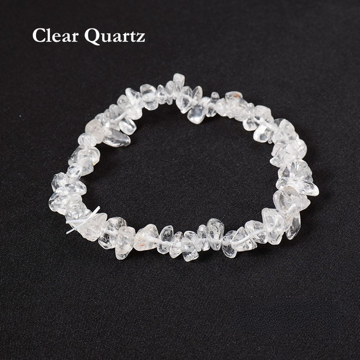 Natural Crystal Chip Bracelet