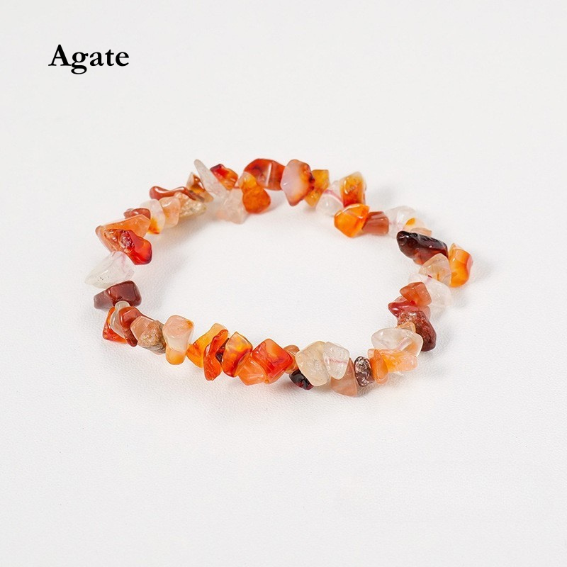 Natural Crystal Chip Bracelet