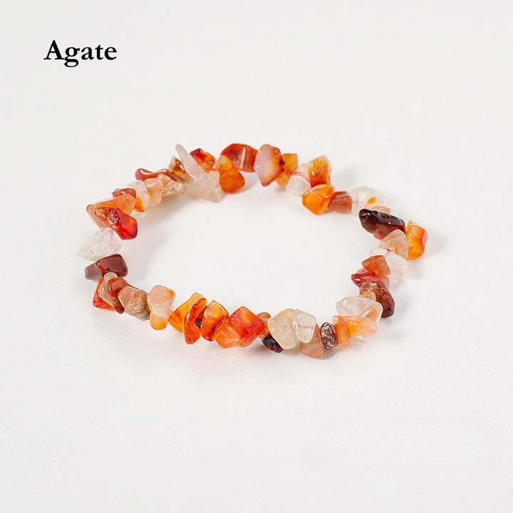 Natural Crystal Chip Bracelet