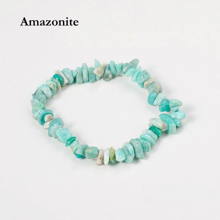 Natural Crystal Chip Bracelet