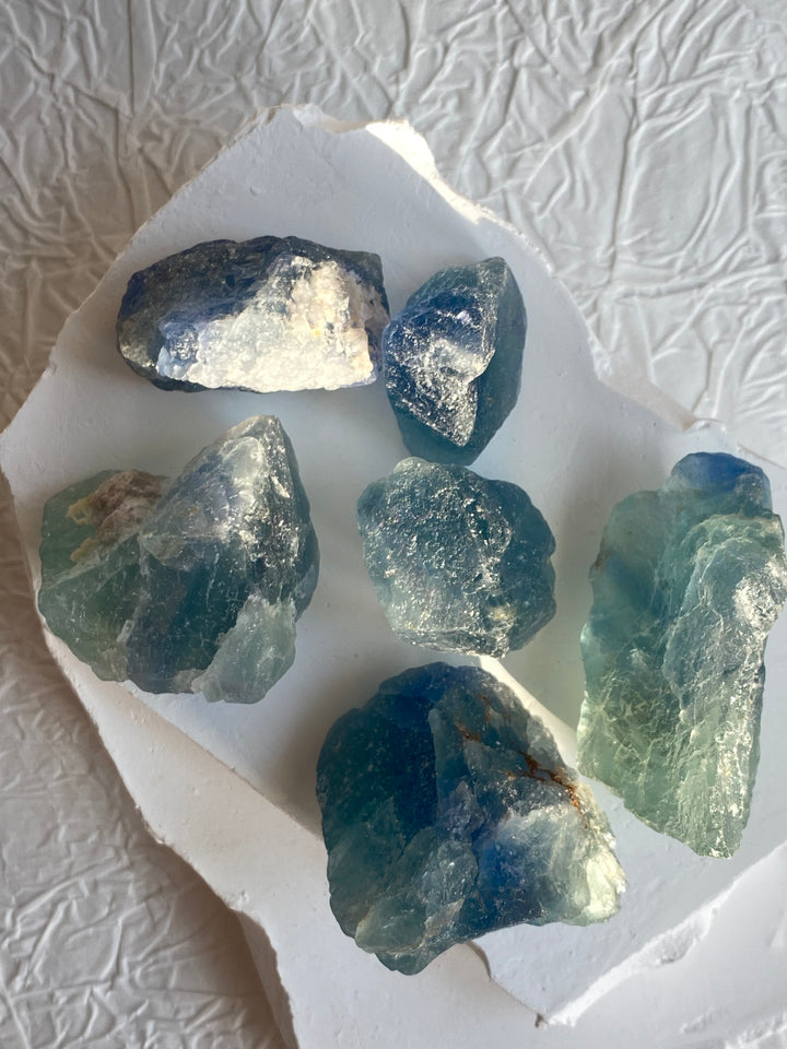 Raw Blue Fluorite