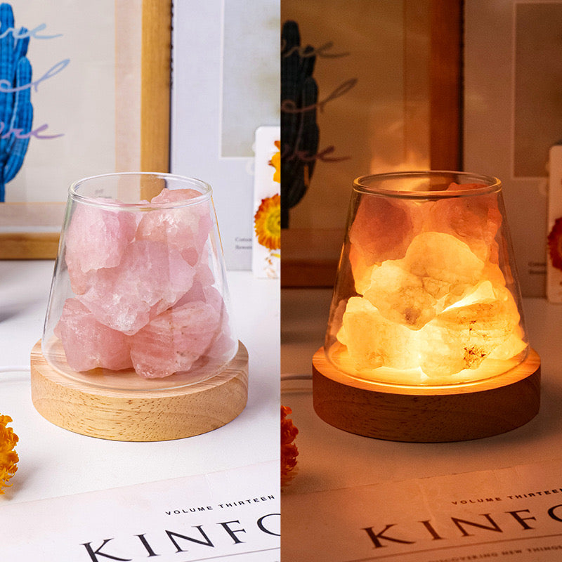 Natural Crystal Flameless Aromatherapy Night Light